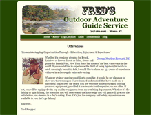 Tablet Screenshot of outdooradventureguide.net